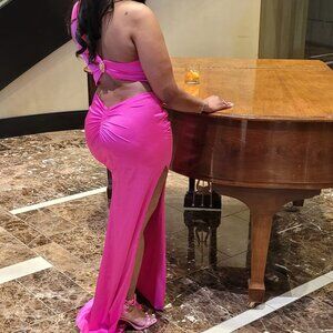 Ball Gown (Fushia) Prom Dress